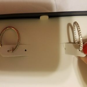 Diamond Hoop Earrings